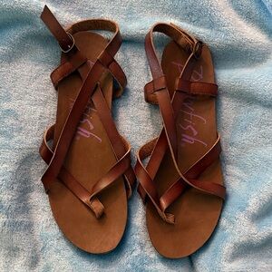 Blowfish Chestnut Strappy Sandals